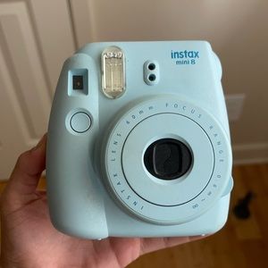 Baby Blue Polaroid Camera